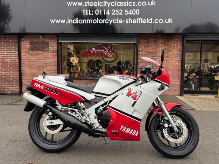 Here's a photo of the YAMAHA RD 500, currently available for sale at Steel City Classics